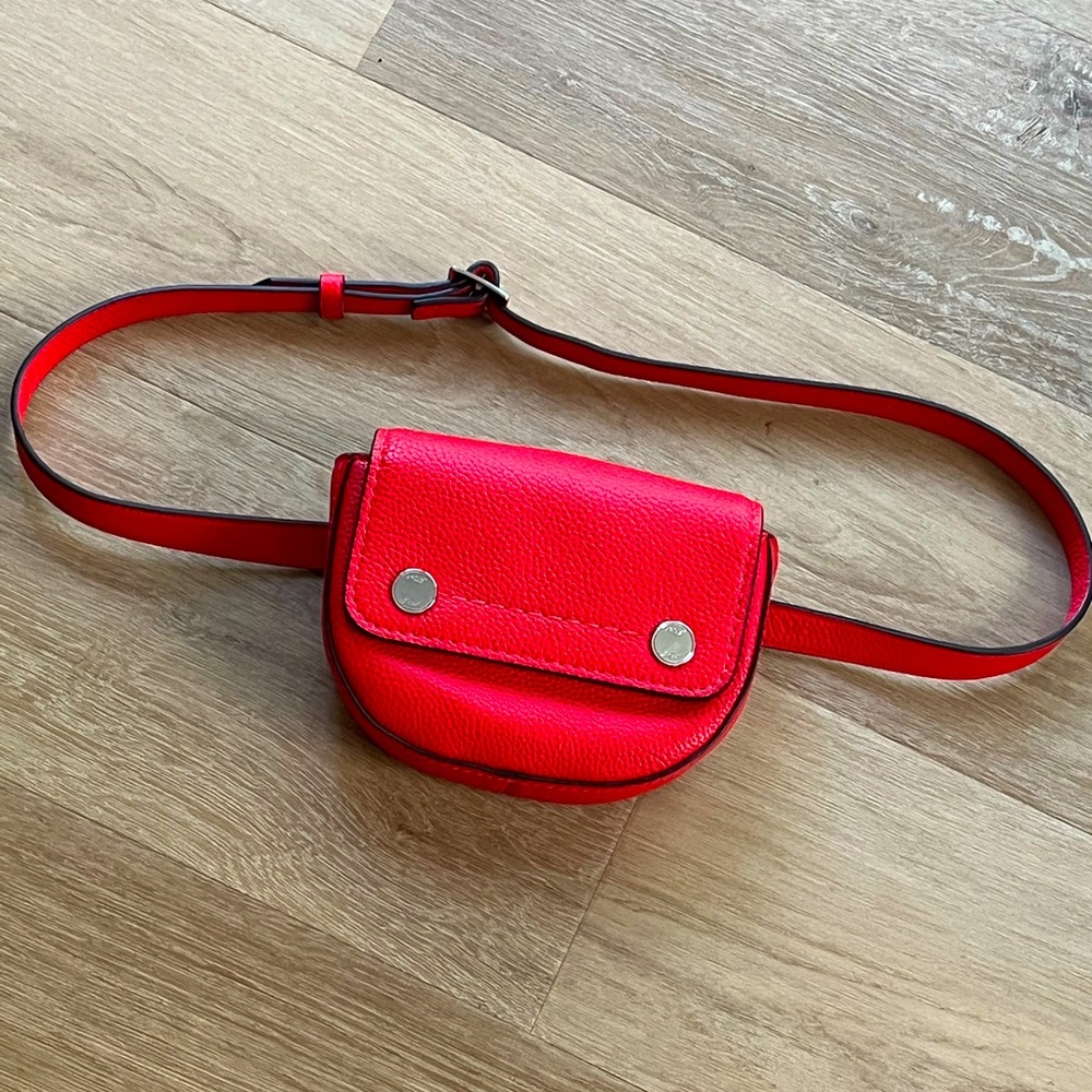 JCrew Bristol convertible fanny pack in pebbled leather NWT